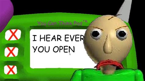 Wrong Answers Only Baldis Basics In Education And Learning Youtube