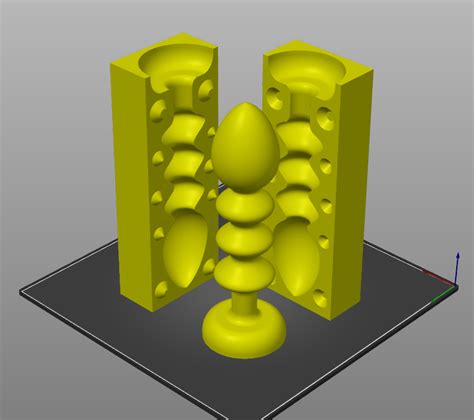 STL File Alien Probe Dildo And Two Part Mold3D Printable Model To