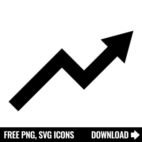 Free Growth Arrow SVG, PNG Icon, Symbol. Download Image.