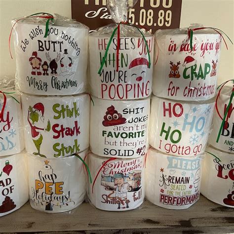 Christmas Toilet Paper - Etsy