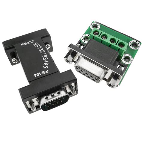 Serial Adapter Rs232 Db9 To Rs485 4 Pin And Db9 93x32x18mm Cablematic