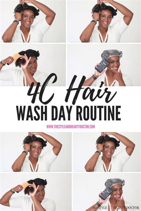 C Hair Wash Day Routine C Natural Hair Healthy Natural Hair Natural