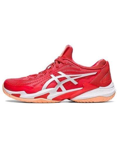 Red Asics Shoes For Men Lyst