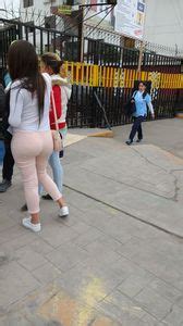 Big Booty Brunette Babe In Tight Pink Pants SexyCandidGirls Top