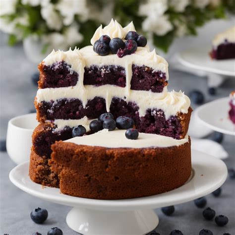 Blueberry Cake with Cream Cheese Frosting Recipe | Recipes.net