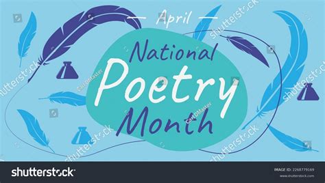 National Poetry Month Celebrated In April Royalty Free Stock Vector