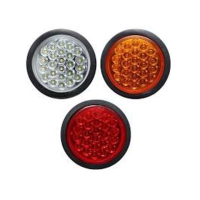 Фонарь Автобусы Круглый малый задний габаритный красный диод НЕФАЗ 12-24V