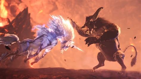 Monster Hunter World Iceborne Rajang Vs Kirin Ecology Intro Cutscene