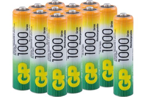 Аккумуляторные мизинчиковые батарейки ААА hr03 1000 mah/мАч ni-mh 12 шт ...