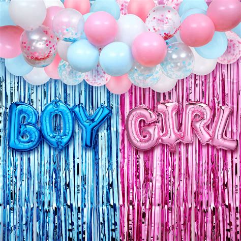 Buy 35 Pieces Gender Reveal Decorations Party Supplies Boy Or Girl