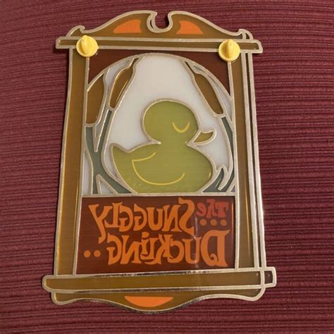 Disney Fantasy Rapunzel Tangled Snuggly Duckling Stained Glass Super