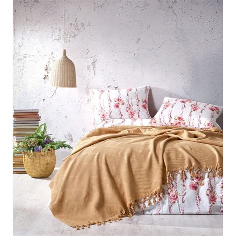 Плед Arya Home arya с бахромой, 180x240, vivian горчичный 8680943225245 ...