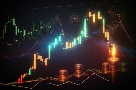 Premium Photo Forex Market Currency Trading Chart With Indicators And