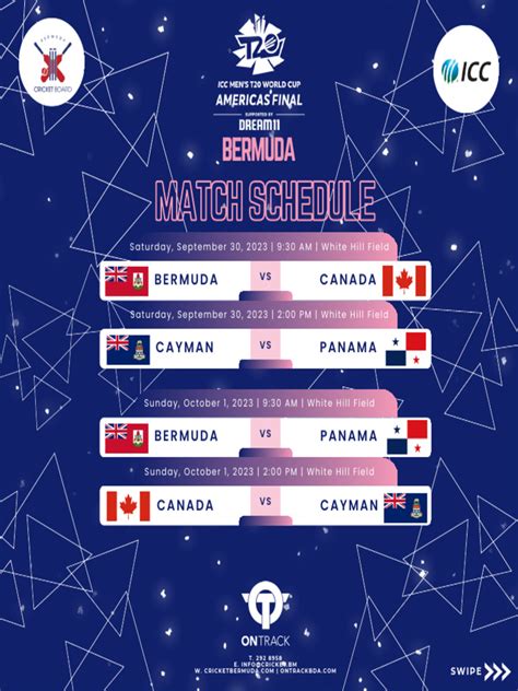 ICC T20 - Match Schedule | PDF