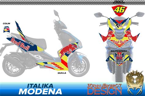 Modena Italika Vinil Wrap Calcas Kit Stickers Mercado Libre