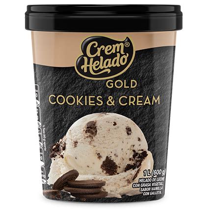 Crem Gold Litro Cookies Cream Crem Helado La Vida Sabe M S Rico