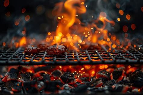 Premium Photo Hot Meat On The Barbecue