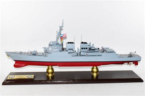 USS Arleigh Burke (DDG-51) Model,Navy,Scale Model,Mahogany,Arleigh ...