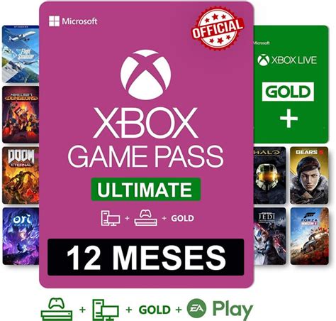 Xbox Game Pass 12 Meses 25 Digitos Mercadolivre 📦