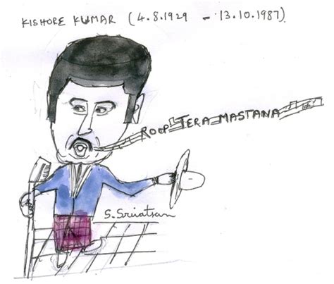 Kishore Kumar By Vatsan34 Famous People Cartoon Toonpool