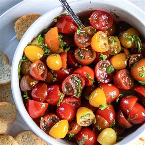 Marinated Cherry Tomatoes Wholesome Made Easy