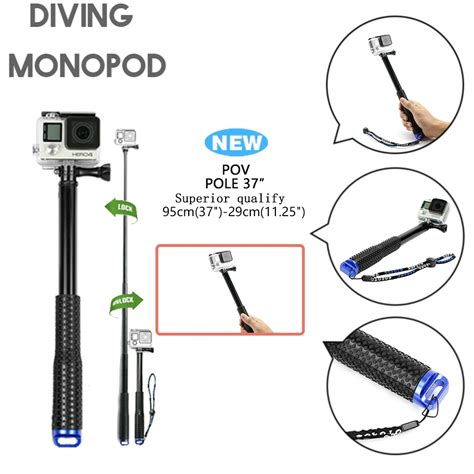 Go Pro Handheld Selfie Sticks Monopod For GoPro HERO 5 4 3 Session