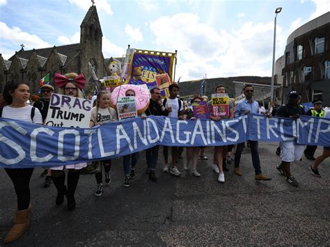 Trump protests - as it happened: Thousands demonstrate as US president ...