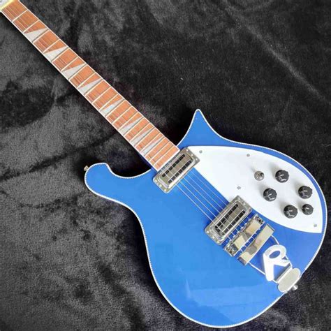 Custom Rick 325 Backer 34 Inches Electric Guitar With Blue Color