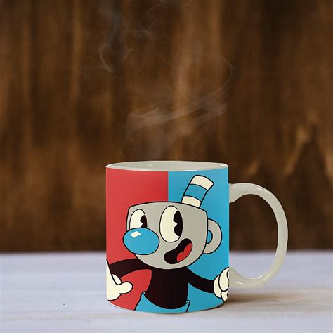 Cuphead And Mugman 16 Oz Ceramic Mug With Sound