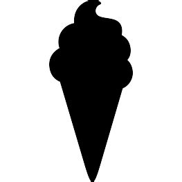 Ice Cream Cone Silhouette at GetDrawings | Free download