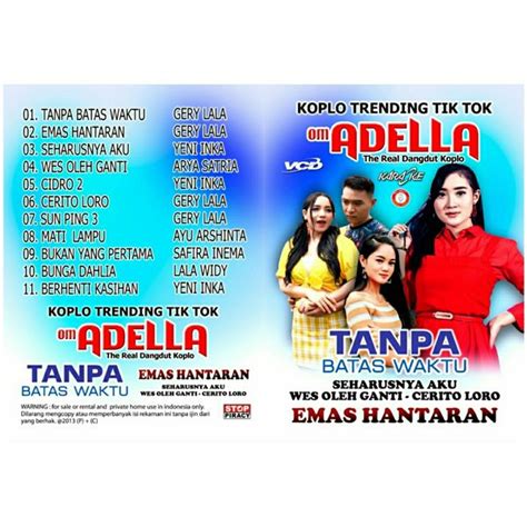 Jual Terbaru Kaset Vcd Dvd Musik Lagu Dangdut Koplo Om Adella Emas