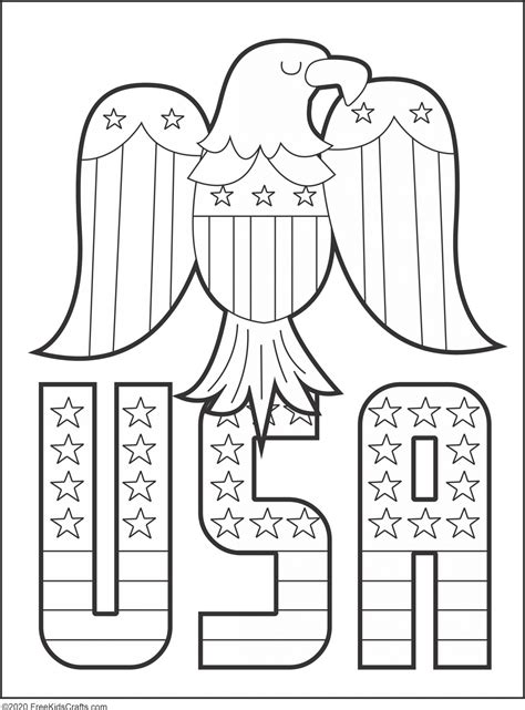 Patriotic Coloring Pages Free Printable