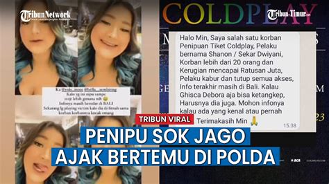 Terduga Pelaku Penipuan Tiket Konser Coldplay Sok Jago Ajak Ketemuan