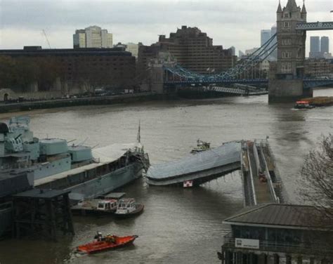 In Pictures Gangway Collapses On Hms Belfast Londonist