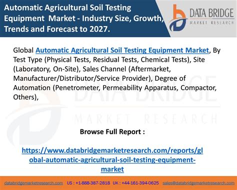 Automatic Agricultural Soil Testing Equipment Market Survey Report 2021