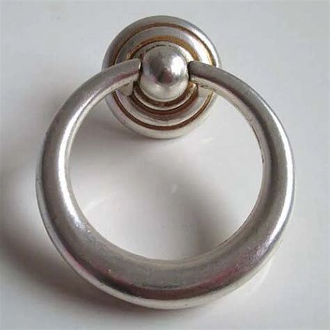 Antique Distress Silver Shaky Drop Rings Furniture Decoration Knob Pull