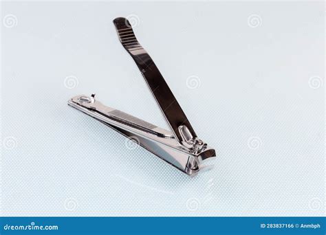 Stainless Steel Nail Clippers of Compound Lever Type, Close-up Stock Photo - Image of cutting ...