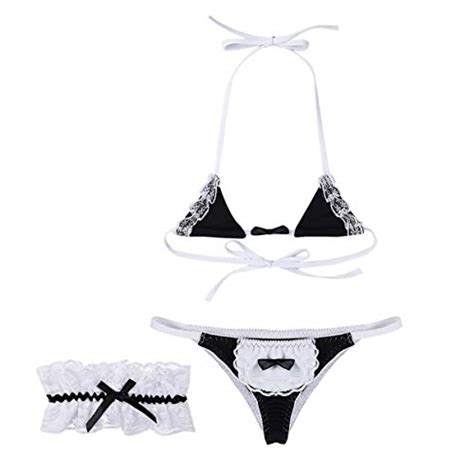 Agoky Women S Anime Maid Bikini Sets Japanese Swimsuit Cosplay Want It All