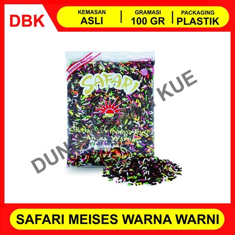 Jual Meses Cokelat Safari Lagie Warna Warni Gr Meises Meses