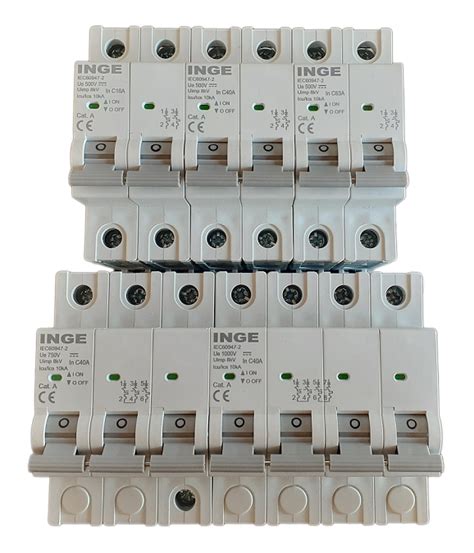 Inge Dc 2p Mini Circuit Breaker 40a 10ka 500vdc Gddc C63 C40 2p