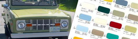 Ford Bronco Color Chart