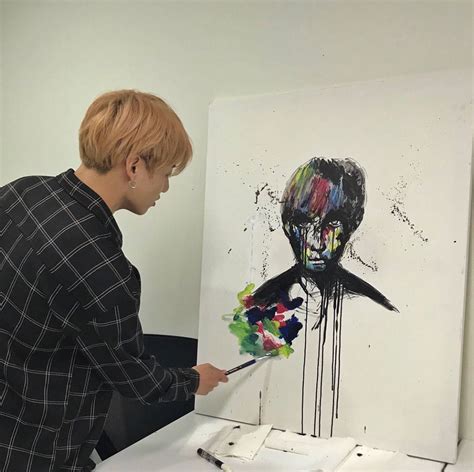 BTS Jungkook (exhibition painting) | Bts drawings, Painting, Bts jungkook