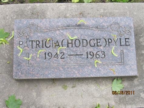 Patricia Ann Hodge Pyle M Morial Find A Grave