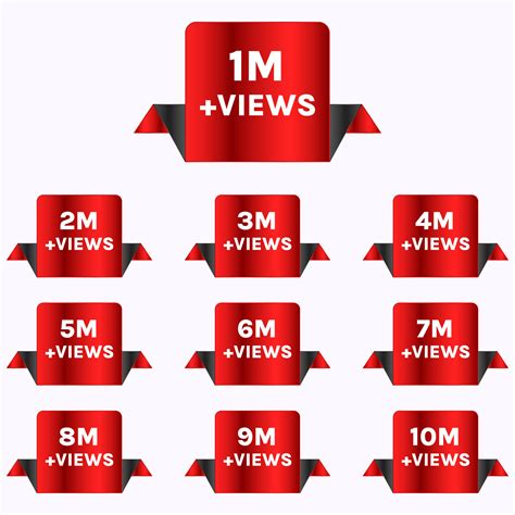 1m Views Celebration Background Design 1 Million Views To 10 Million