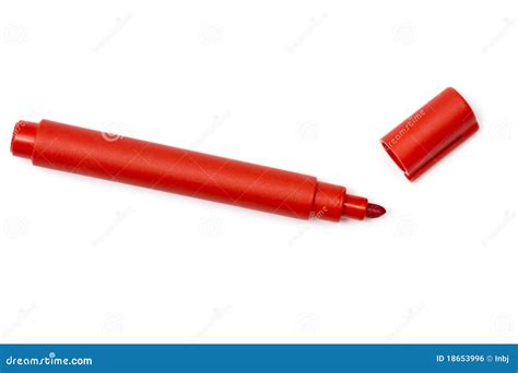 Red Highlighter Stock Photo Image Of Isolated Permanent