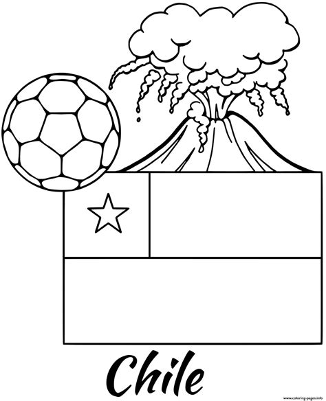 Chile Flag Coloring Pages Learny Kids