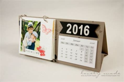 Lovelymade Selbstgemachter Kalender Kalenderideen Tischkalender