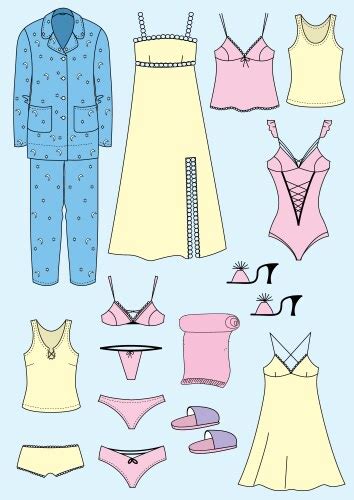 Lingerie Vector Images Over