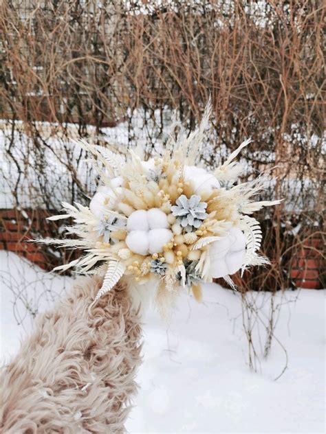 Букет из сухоцветов, хлопка и шишек в интернет-магазине Ярмарка ...
