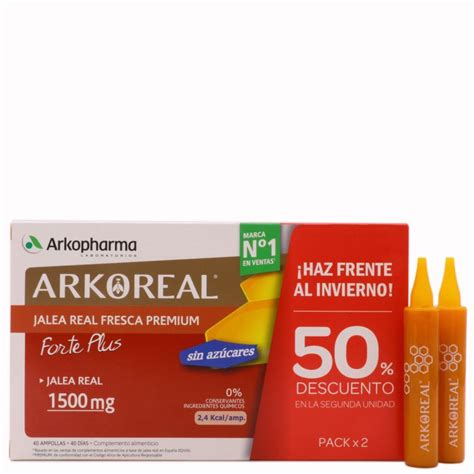 Arkoreal Jalea Real Forte Plus 40 Ampollas Arkopharma Pack Energía